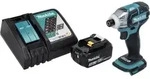Makita DTS 141 RF1 Akku Impulsschrauber 18 V 40 Nm 1/4" Brushless + 1x Akku 3,0...