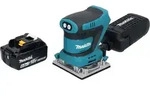 Makita DBO 482 G1 Akku Schwingschleifer 18 V 112 x 102 mm + 1x Akku 6,0 Ah - ohne