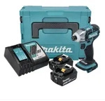 Makita DTS 141 RGJ Akku Impulsschrauber 18 V 40 Nm 1/4" Brushless + 2x Akku 6,0...