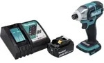 Makita DTS 141 RM1 Akku Impulsschrauber 18 V 40 Nm 1/4" Brushless + 1x Akku 4,0...
