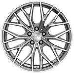 2DRV WH37 Daytona Grau Hochglanzpoliert Alufelge 18 Zoll ET40 5x108 ML72,6