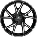 Alutec ADX.01 Diamant Schwarz Frontpoliert Alufelge 17 Zoll ET37 4x98 ML58,1