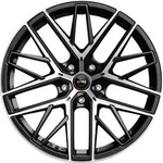 Momo RFX-01 Matt Black Polished Alufelge 21 Zoll ET45 5x130 ML71,5