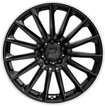 2DRV WH39 Schwarz Gl&auml;nzend Lackiert Hochgl. Felgenbett Alufelge 18 Zoll ET40...