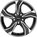 Dezent KB dark Black Polished Alufelge 16 Zoll ET46 5x112 ML57,1