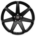 Momo Seven Matt Black Polished Alufelge 19 Zoll ET30 5x112 ML79,6
