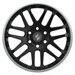 Eta Beta Combat Black Matt Lip Polished Alufelge 17 Zoll ET45 5x120 ML65,1