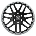 Eta Beta Combat CV Black Matt Lip Cap Pol Alufelge 18 Zoll ET40 5x130 ML84,1