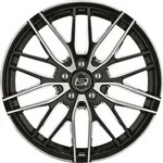 MSW 72 Gloss Black Full Polished Alufelge 17 Zoll ET35 5x112 ML73,1