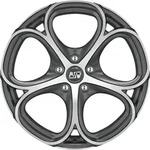 MSW 82 Gun Metal Poliert Alufelge 18 Zoll ET35 5x110 ML65,06
