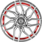 Barracuda Dragoon Silver Undercut Trimline Red Alufelge 20 Zoll ET42 5x114,3...