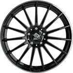 Ultra Wheels Speed Black Rim Polished Alufelge 19 Zoll ET32 5x112 ML66,5