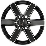 Avus AC-V61 Black Polished Alufelge 16 Zoll ET68 6x125 ML74,1