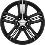 Ronal R57 Mattschwarz-frontkopiert Alufelge 17 Zoll ET45 5x120 ML65,1