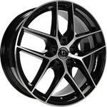 1000Miglia MM1004 Gloss Black Polished Alufelge 20 Zoll ET35 5x112 ML66,5