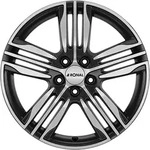 Ronal R57 Schwarz-frontkopiert Alufelge 17 Zoll ET45 5x108 ML76