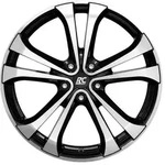 RC-Design RC17 Schwarz Glanz Vollpoliert Alufelge 19 Zoll ET35 5x110 ML65,1
