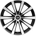 Platin P66 Schwarz Poliert Matt Alufelge 19 Zoll ET45 5x108 ML72,6