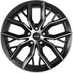 Momo Massimo Matt Black Diamond Cut Alufelge 18 Zoll ET48 5x112 ML72,3