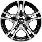 Platin P53 Schwarz Poliert Alufelge 15 Zoll ET38 4x100 ML63,4