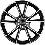 MAM A5 Matt Black Front Polish Alufelge 18 Zoll ET45 5x112 ML66,6