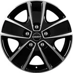 Borbet CWG Black Polished Alufelge 16 Zoll ET68 5x118 ML71,1