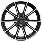 2DRV WH28 Schwarz Hochglanz Poliert Alufelge 20 Zoll ET45 5x120 ML65,1