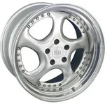 RH Turbo P Silber Horn Hochgl. Pol. Alufelge 18 Zoll ET50 5x112 ML158