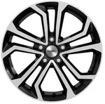 Dezent TA Dark Black Polished Alufelge 16 Zoll ET40 5x114,3 ML66,1