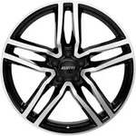 Alutec Ikenu Diamant-schwarz Frontpoliert Alufelge 17 Zoll ET45 5x112 ML66,5