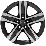 MAK Stone 5 Black Mirror Alufelge 16 Zoll ET50 5x120 ML65,1