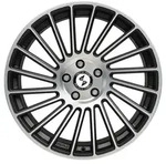 Eta Beta Venti-R Black Matt Full Polish Alufelge 20 Zoll ET25 5x108 ML78,1