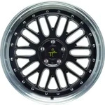 Keskin KT22 Retro Black Lip Polish Alufelge 19 Zoll ET45 5x108 ML72,6