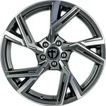 Tomason AR1 Anthracite Diamond Polished Alufelge 19 Zoll ET25 5x112 ML66,6