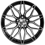 Dotz Suzuka Dark Black Polished Alufelge 19 Zoll ET25 5x112 ML70,1