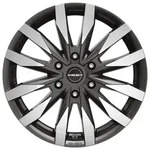 Borbet CW6 Mistral Anthracite Glossy Polished Alufelge 16 Zoll ET54 6x130 ML84,1