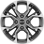 GMP Matisse Anthracite Matt Diamond Alufelge 17 Zoll ET45 4x108 ML63,4