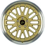 Keskin KT22 Retro Gold Lip Polish Alufelge 19 Zoll ET45 5x112 ML72,6