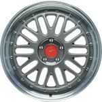 Keskin KT22 Retro Titan Grey Lip Polish Alufelge 20 Zoll ET45 5x112 ML72,6