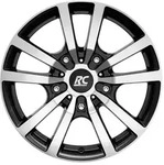 RC-Design RC25T Schwarz Glanz Vollpoliert Alufelge 16 Zoll ET51 5x120 ML65,1