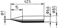 Ersa 0842BD/SB, Ersa L&ouml;tspitze Serie 842, BD/1,0 mm, bleistiftspitz, 1 St&uuml;ck