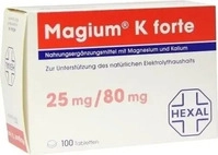 PZN-DE 02881826, Hexal Magium K forte Tabletten 62 g, Grundpreis: &euro; 189,03 / kg