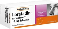 PZN-DE 00142912, Loratadin ratiopharm 10 mg Tabletten 100 St