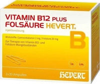 PZN-DE 02840425, Hevert-Arzneimittel Vitamin B12 plus Fols&auml;ure Hevert Ampullen...