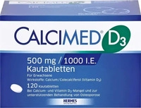 PZN-DE 07682511, HERMES Arzneimittel Calcimed D3 500 mg / 1000 I.E....