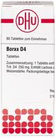 PZN-DE 02626695, DHU-Arzneimittel DHU Borax D 4 Tabletten 80 St