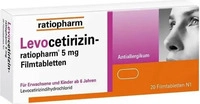 PZN-DE 15197735, Levocetirizin-ratiopharm 5 mg Filmtabletten 20 St