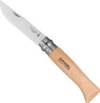 Opinel 000405, Opinel Taschenmesser No. 08 Edelstahlklinge mit Holzgriff