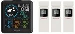 KIENZLE Funk DCF Wetterstation mit 3 Au&szlig;ensensoren 15004