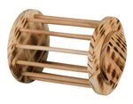 Trixie Heuraufe Rolle aus geflammtem Holz